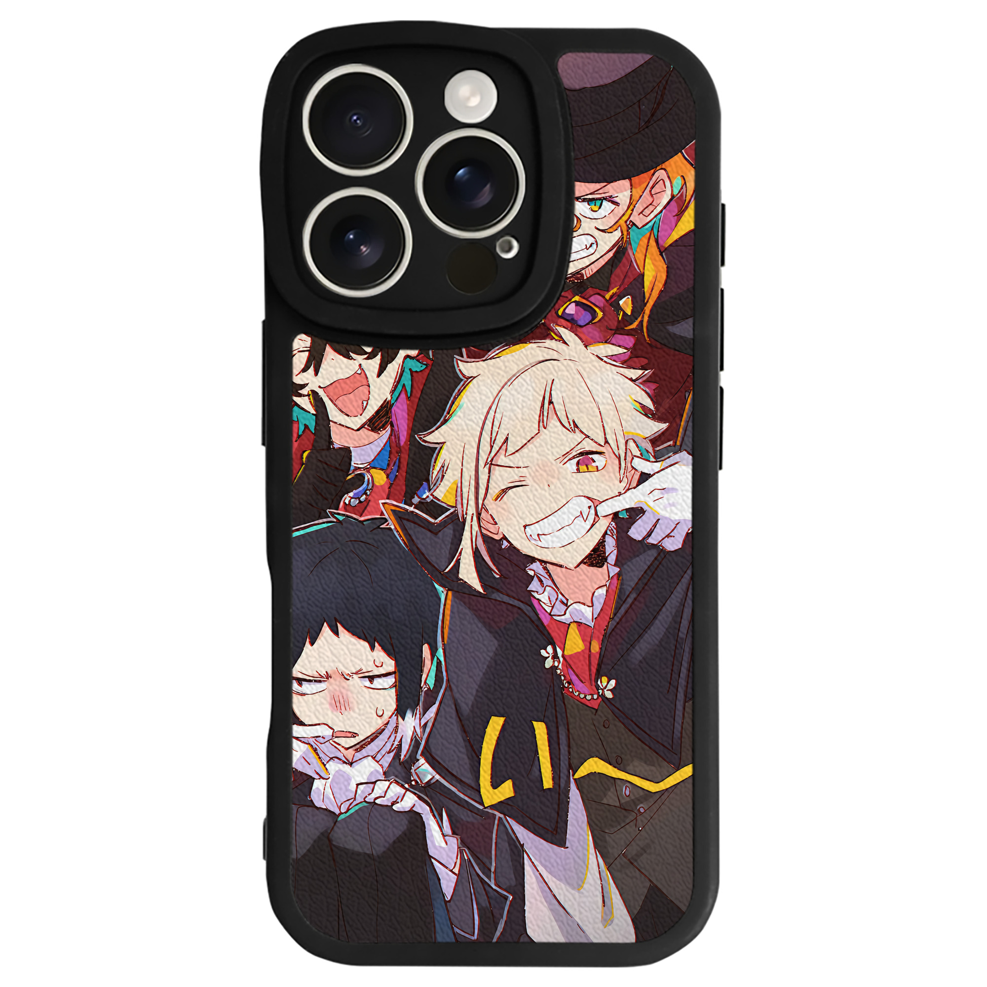 （画像用） 文豪ストレイドッグス Bungo Stray Dogs 【iPhone 16シリーズ対応】シリコンスマホケース（レザー調） 材質：シリコン